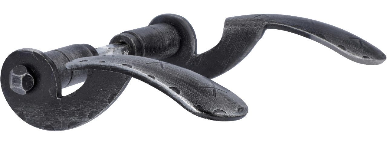 Alpertec Türgriff Alpertec Drückerpaar Schmiedeeisen silber - 14,0 x günstig online kaufen