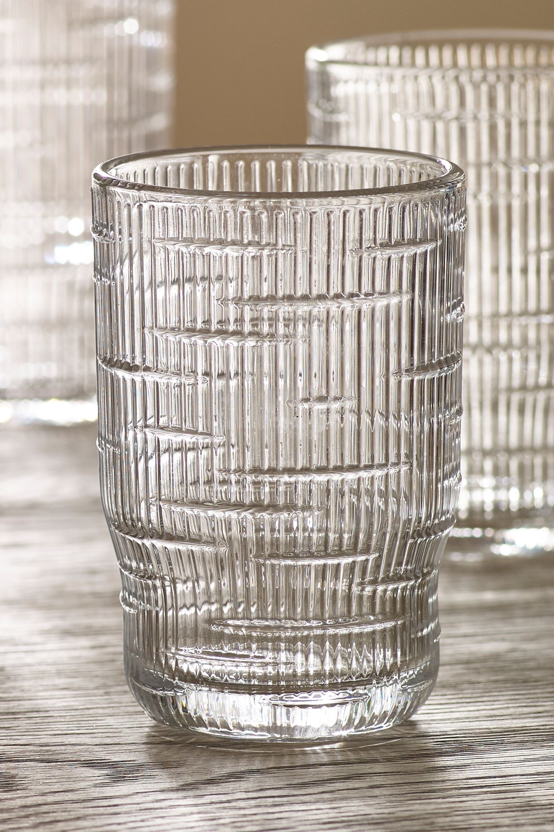 Lineare Tumbler-Glas Next Bronx Glas Trinkgläser,