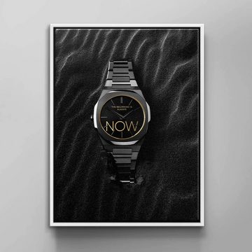 DOTCOMCANVAS® Leinwandbild, GRAPHIT, Premium Leinwandbild Uhren Motiv - Pure Attitude