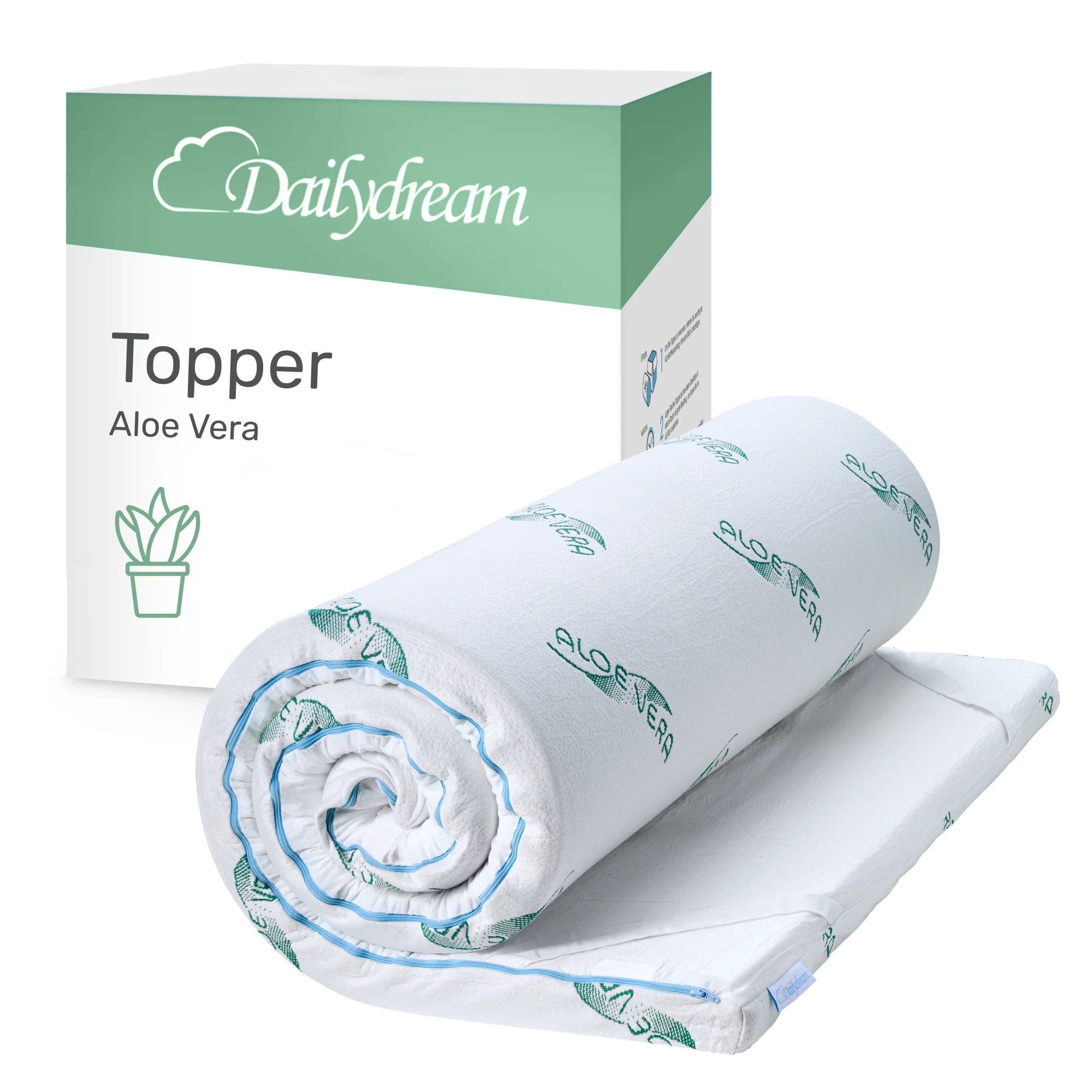 Topper Edition Aloe Vera, Memory Foam, H 1/2, Druckentlastend