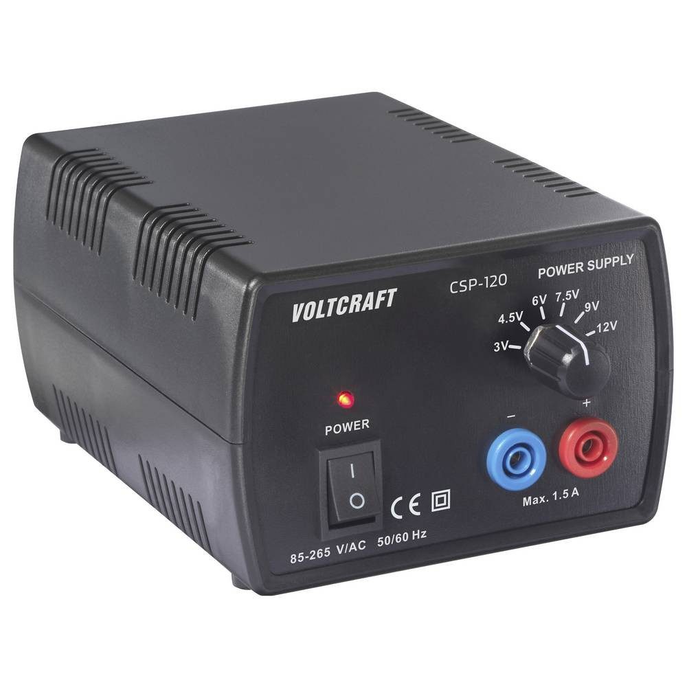 VOLTCRAFT CSP-120 Labornetzgerät, einstellbar Gleichspannung 3 V, 4.5 V, 6 V, Labor-Netzteil