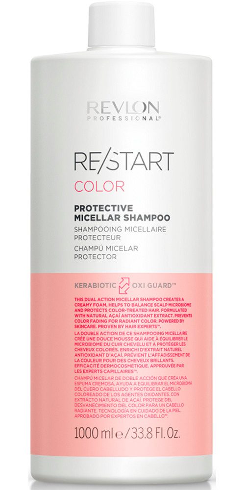 REVLON PROFESSIONAL Haarshampoo RE/START COLOR PROTECTIVE MICELLAR SHAMPOO, Strahlendes, farbenkräftiges Aussehen für coloriertes Haar.