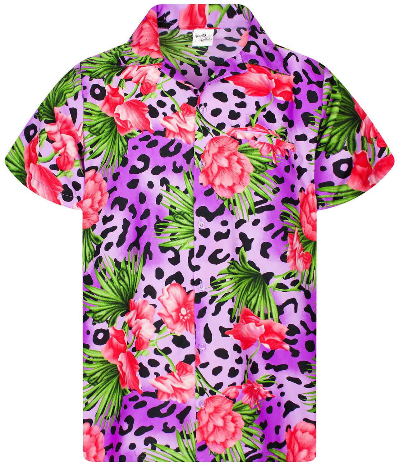 King Kameha Hawaiihemd Leopard Flowers Funky günstig online kaufen