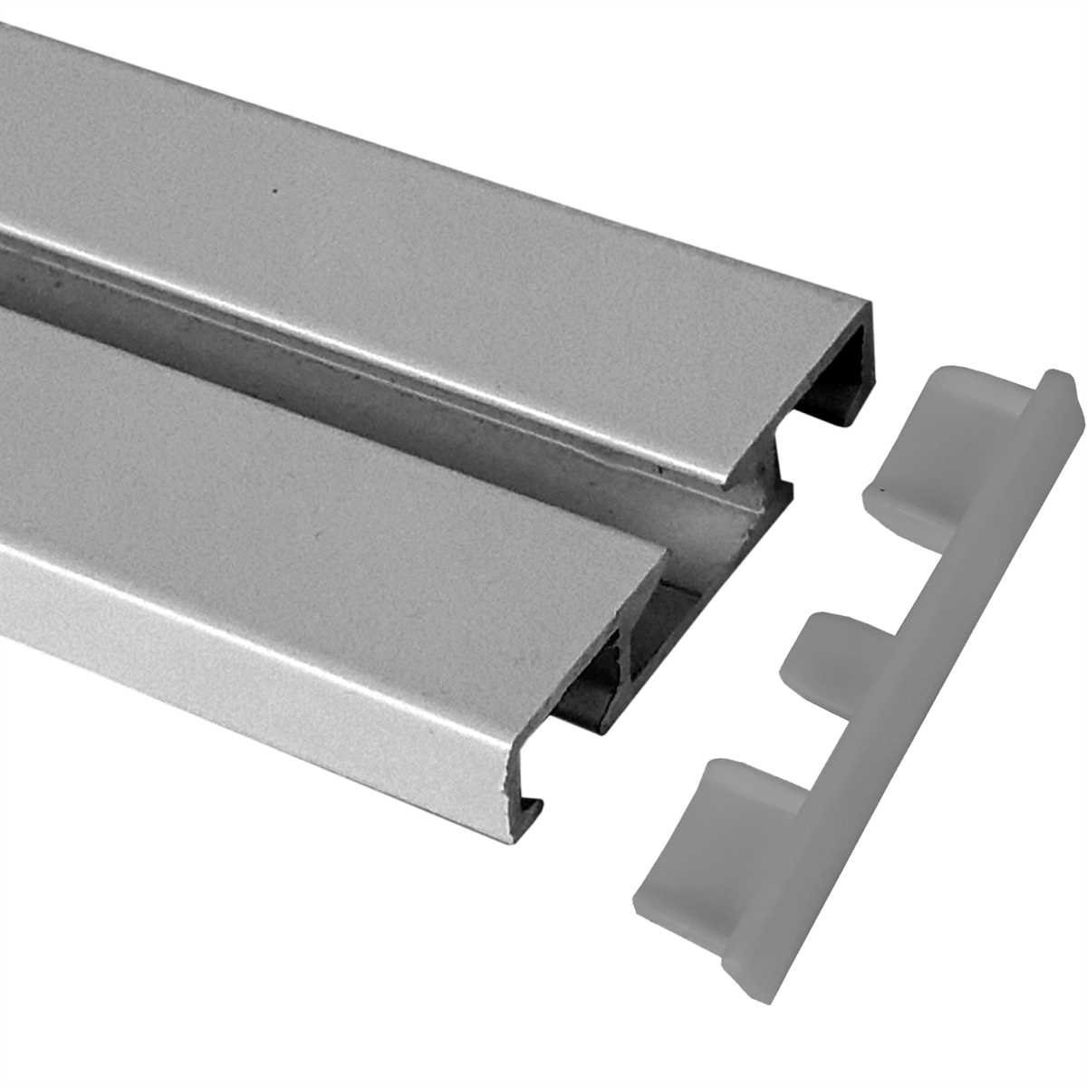 Bestlivings Gardinenschiene, wird auf vorhandene Alu Gardinenschiene gesteckt, Klickgleiter (20er Pack) Gleiter für Aluminiumschienen 100% Kunststoff
