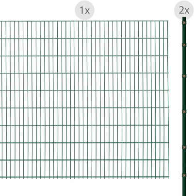 Arvotec Doppelstabmattenzaun EXCLUSIVE 183 zum Einbetonieren, (Set), Zaunhöhe 183 cm, Zaunlänge 2 - 60 m