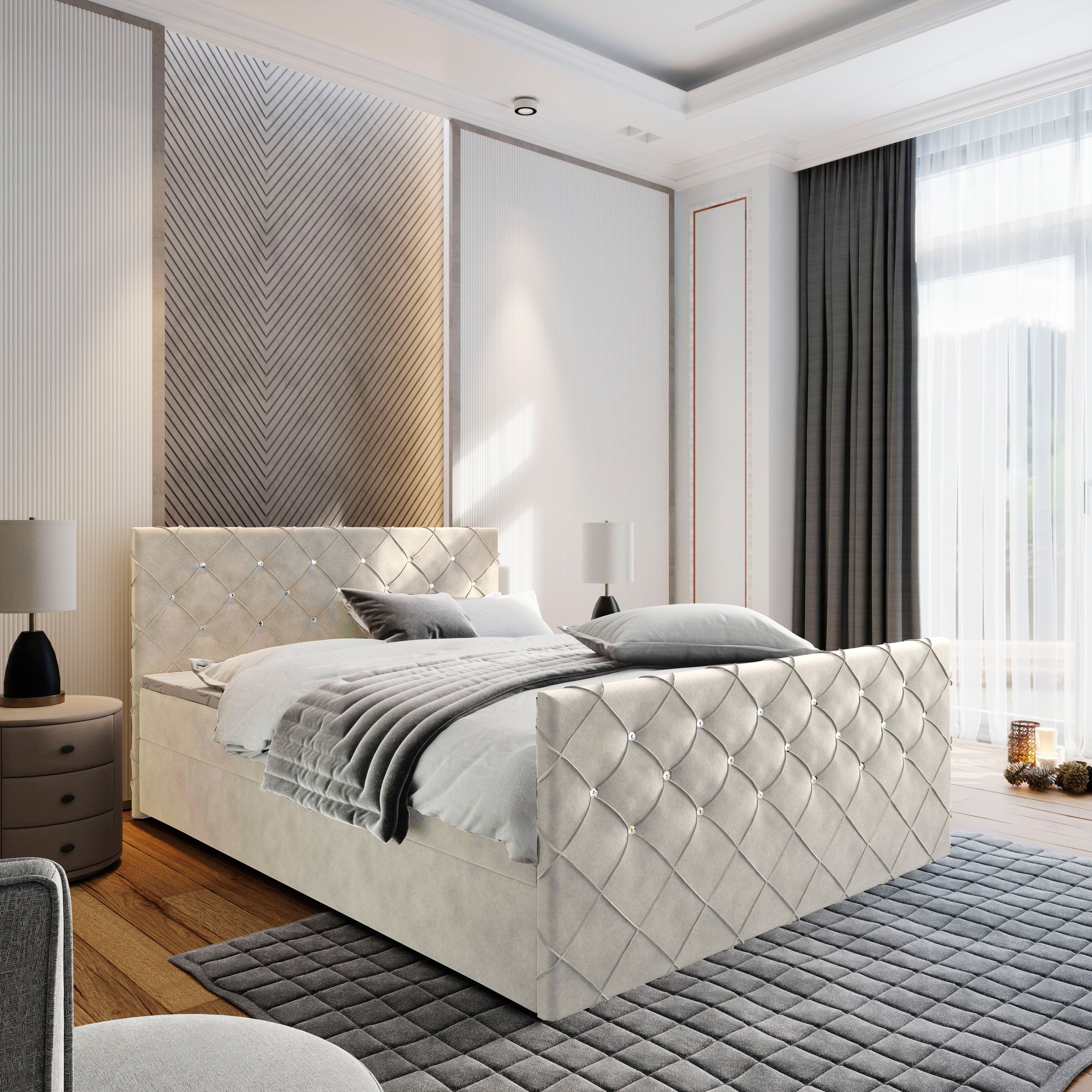 Masseno Boxbett MANDI 140x200 cm mit günstig online kaufen