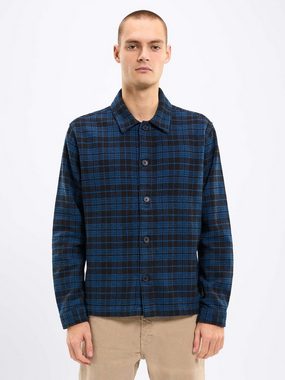 KnowledgeCotton Apparel Langarmhemd Classic Checked Cotton Buttoned Overshirt