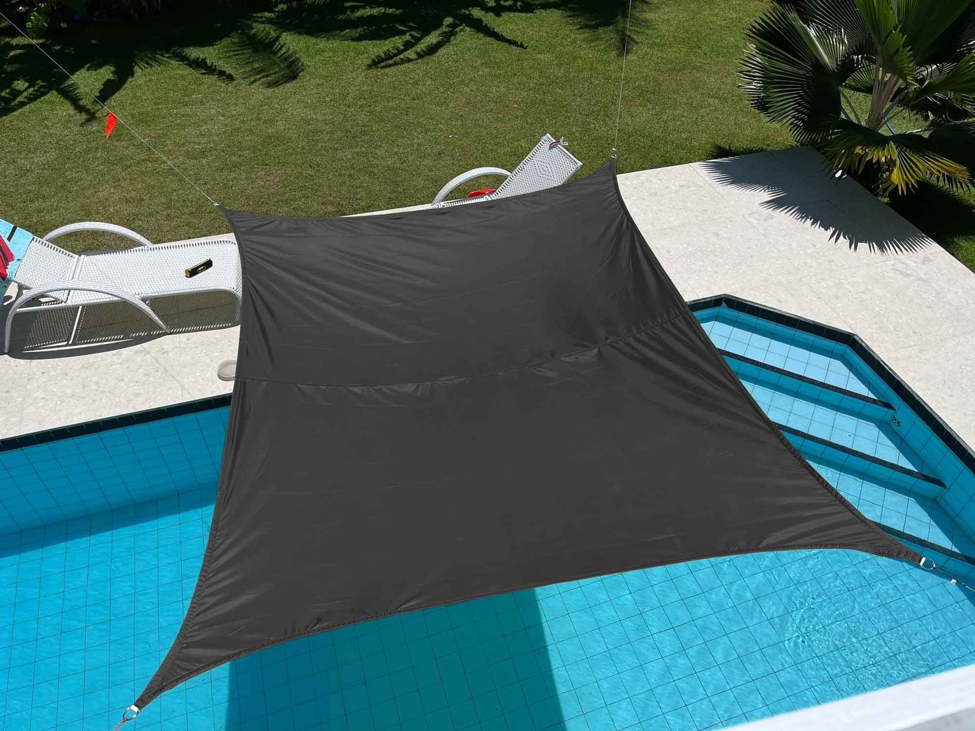 Gardinenbox Sonnensegel, Sonnensegel Sonnenschutz UV-Schutz 250x300 cm