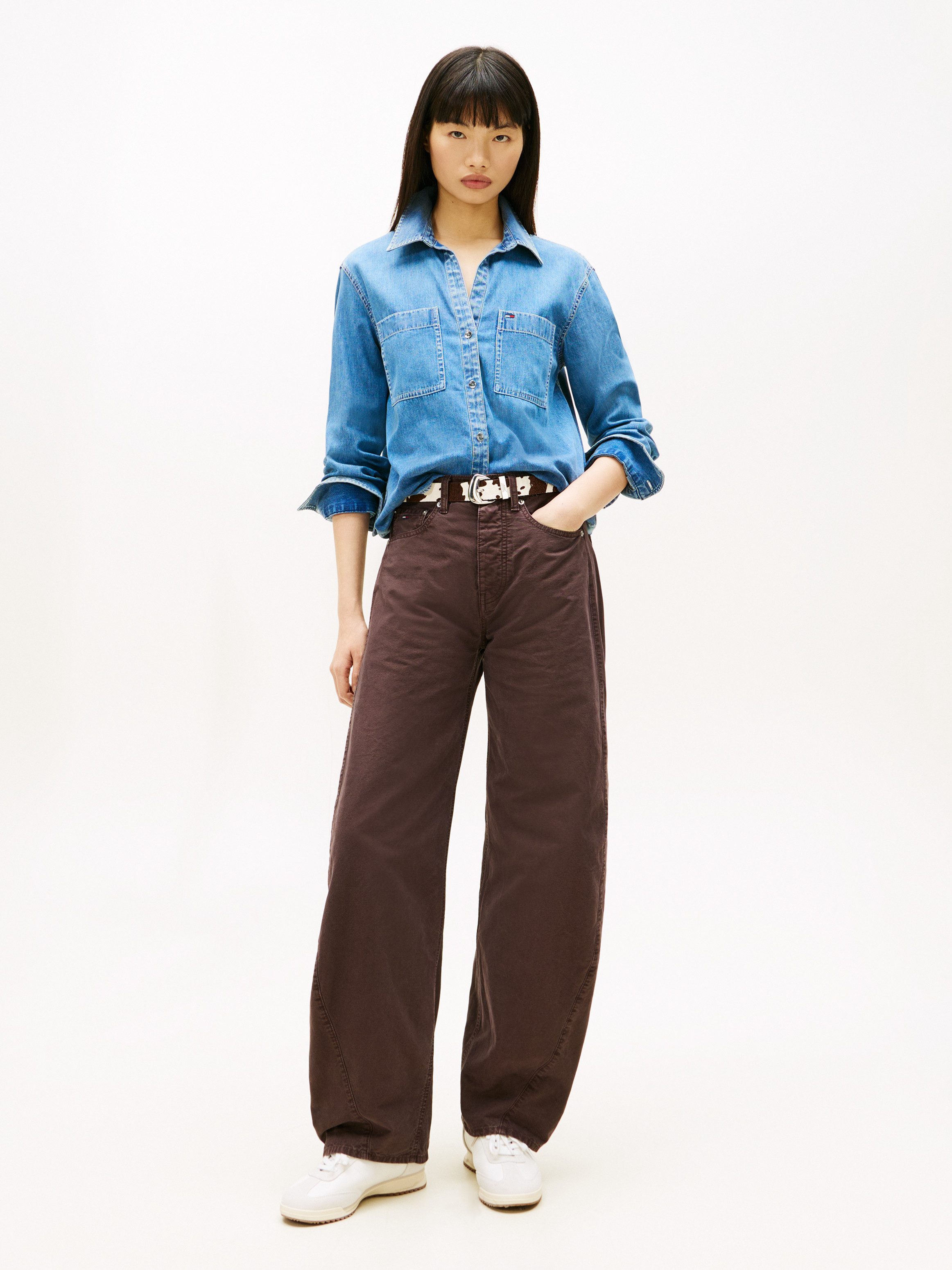 Tommy Jeans Jeansbluse REGULAR FIT SHIRT