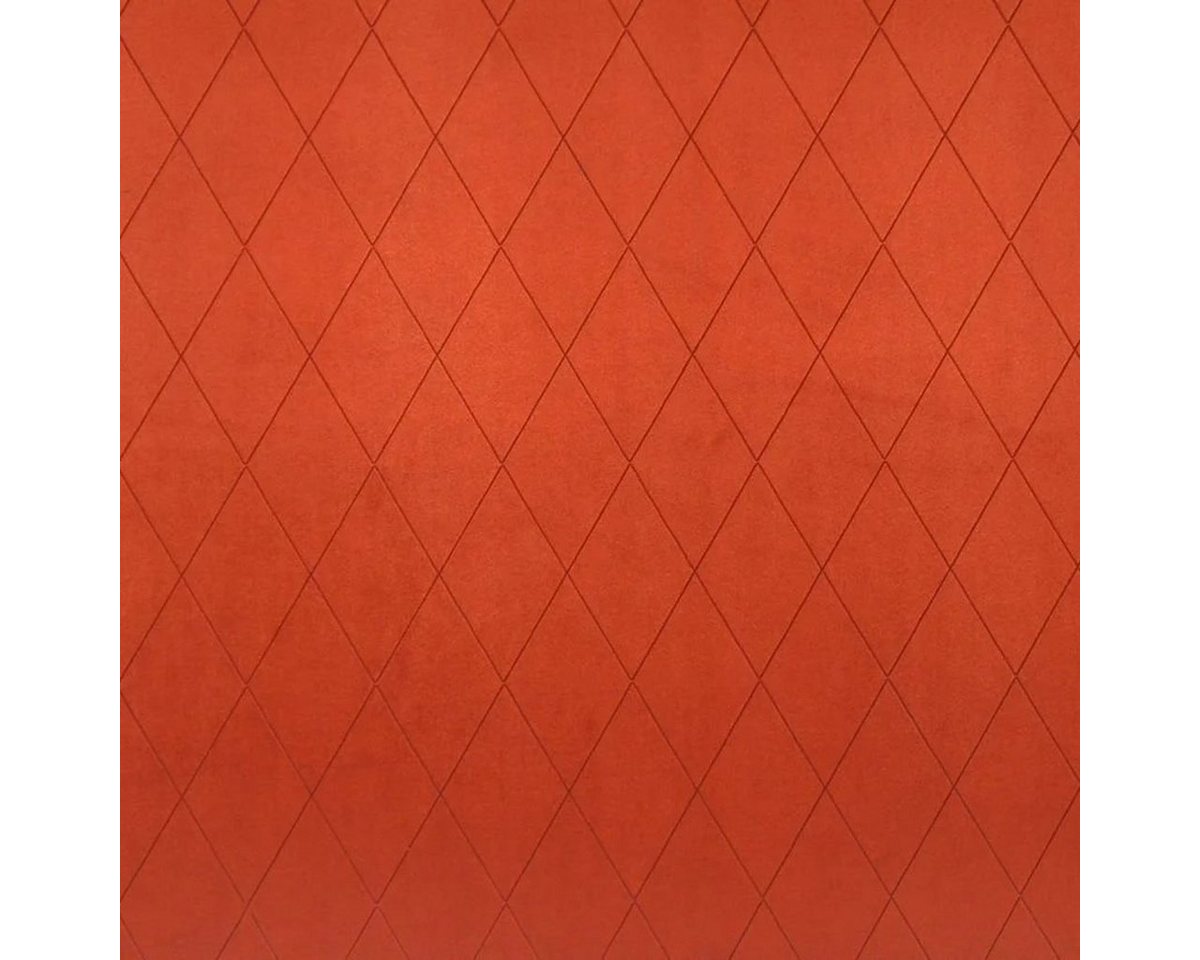 Thumbnail - Stofferia Stoff Polsterstoff Samt Laser Rombo Rost, Breite 140 cm, Meterware