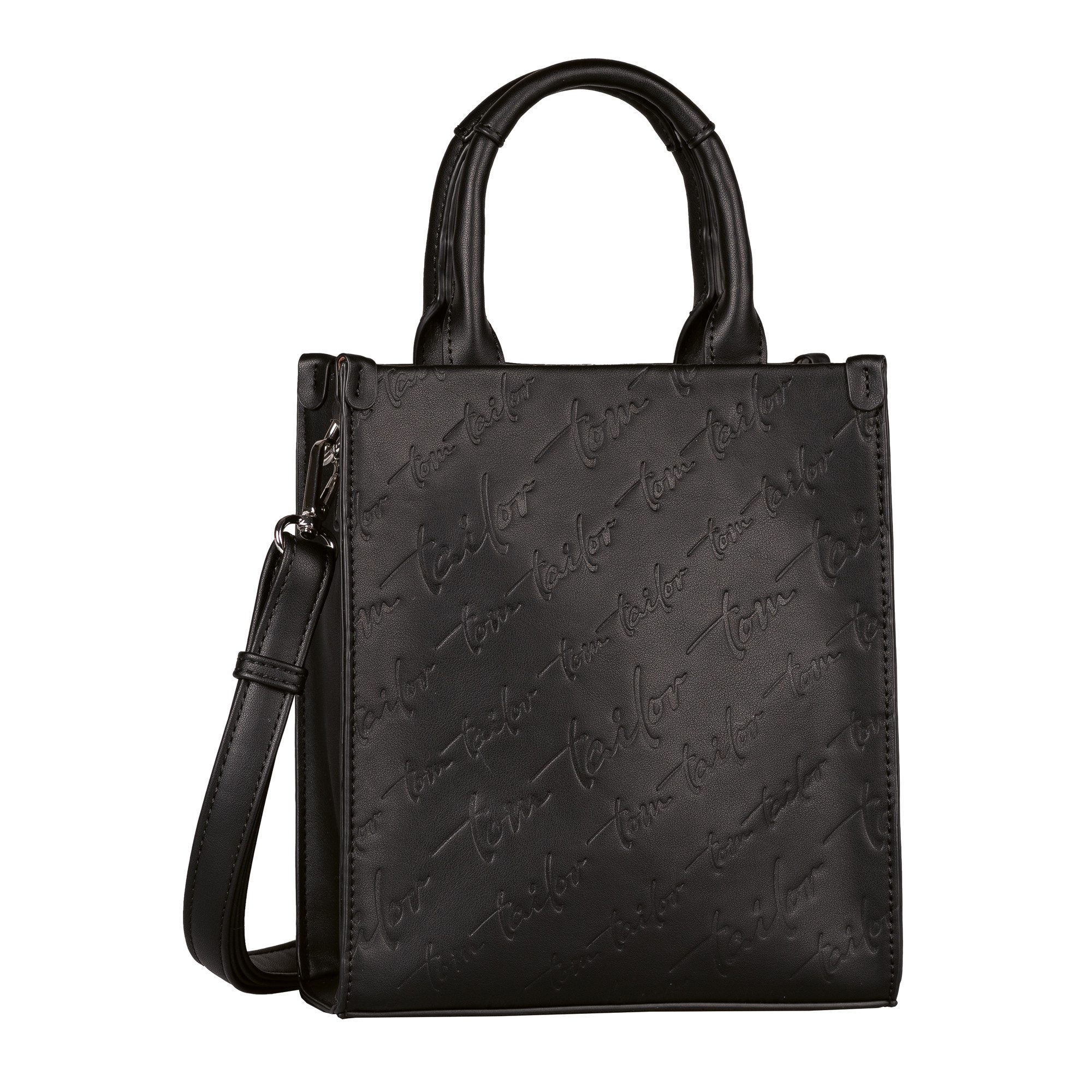TOM TAILOR Shopper Denice, aus glattem Lederimitat mit toller Logoprägung in Schreibschrift