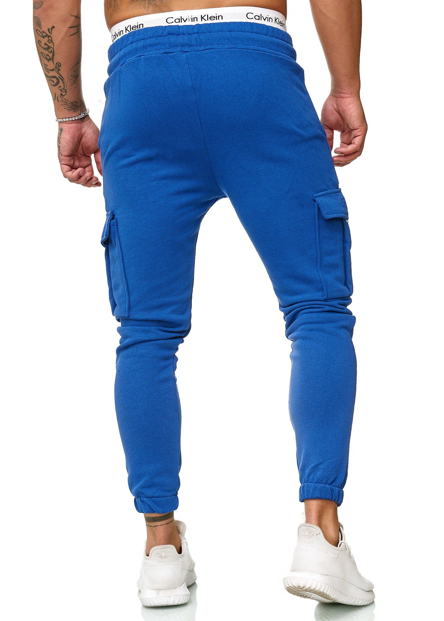 Sporthose Streetwear (1-tlg) Herren Blau Code47 Jogging Jogger Modell Code47 Jogginghose Hose 1213
