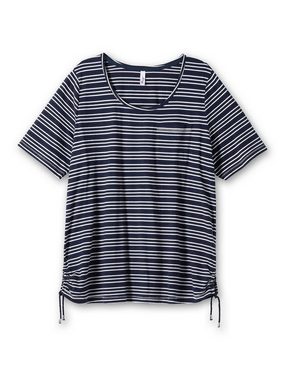Sheego T-Shirt Große Größen mit Tunnelzug in der Seitennaht