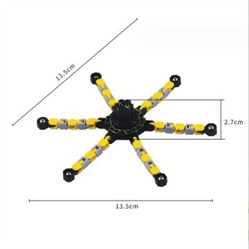 XDeer Fingerpuppe DIY Roboter Gyro Fingertip Mechanische Gyro Verschiedene, Lernspielzeug Stressabbau Fluoreszierende Kette