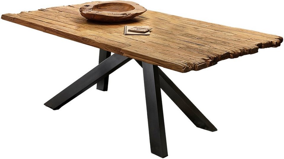 SIT Esstisch, mit Bruchkante, Tischplatte Design in originellem