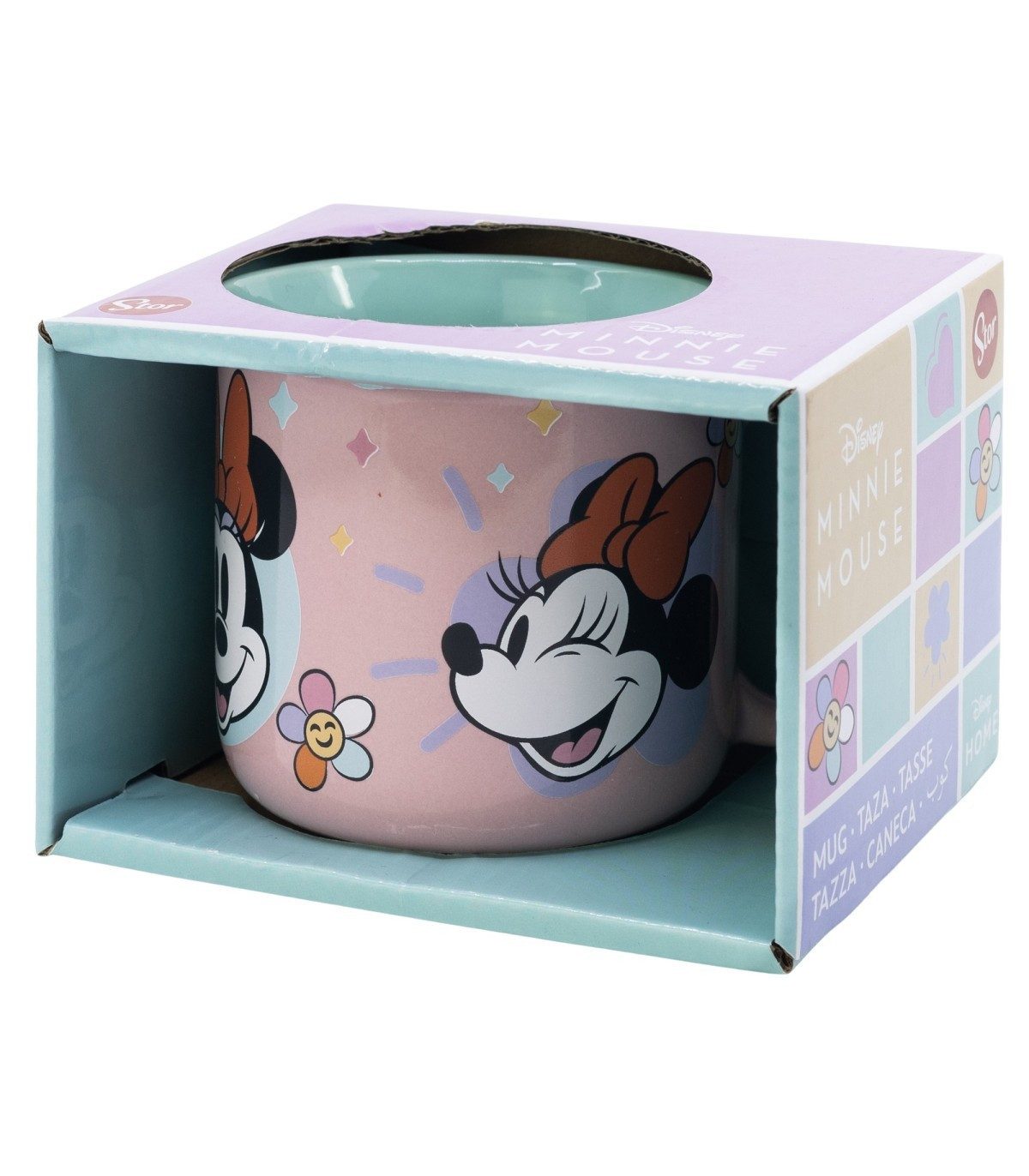 Disney Minnie Mouse Tasse Geschenkbox Tasse 355 ml Keramiktasse für Heißgetränke, Keramik