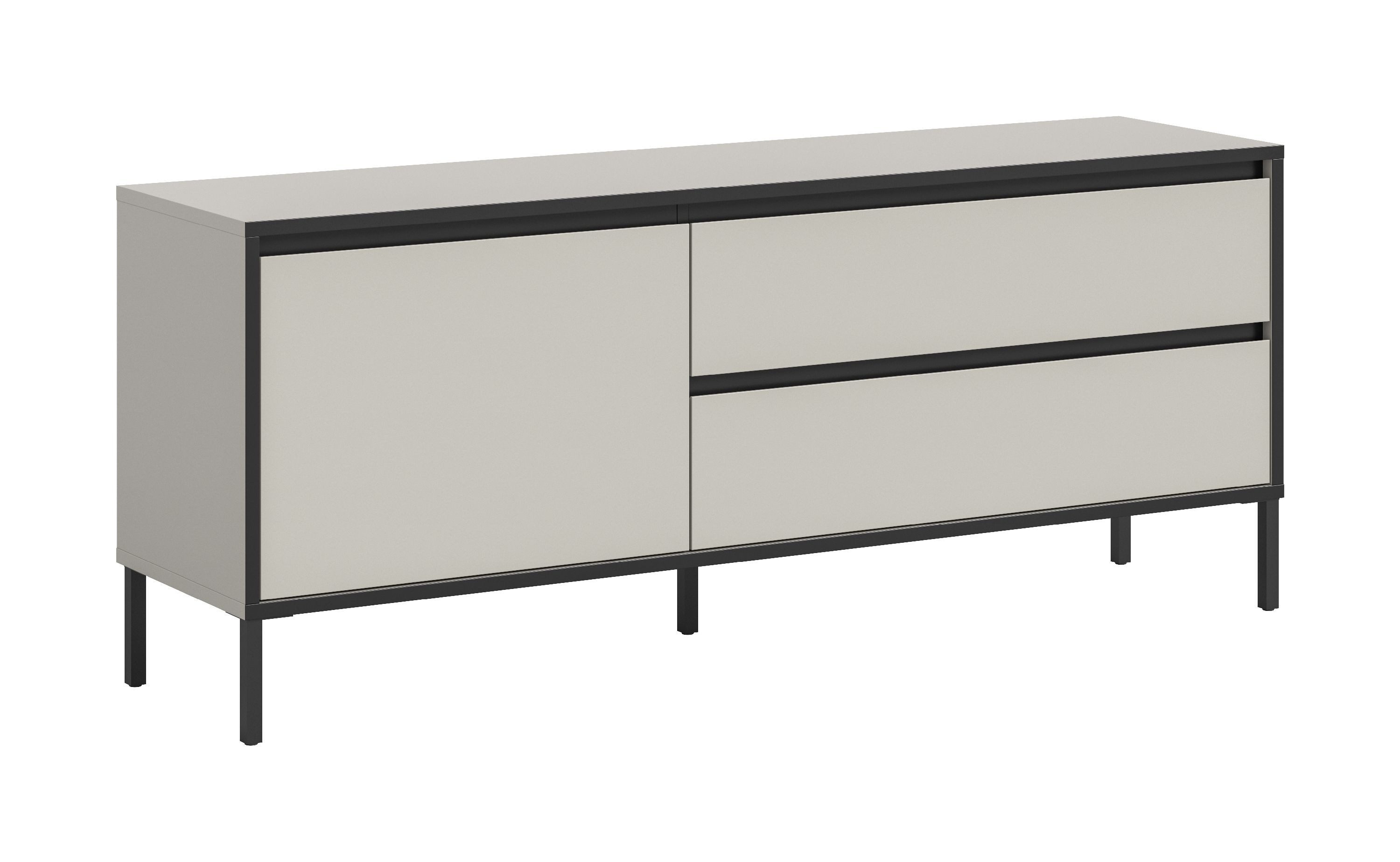xonox.home Lowboard Tron, Kaschmir Nachbildung Melamin beschichtet modern 150x62x38 cm