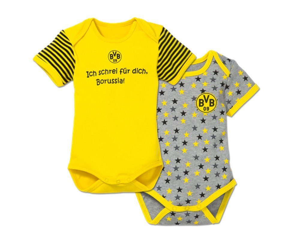 BVB Wickelbody BVB Borussia Dortmund Babybody 2er-Set Größe 74/80 (2-tlg)