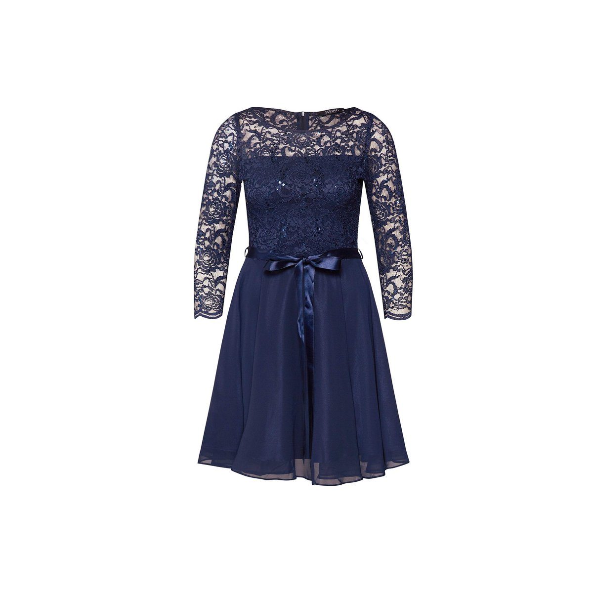 SWING Cocktailkleid marineblau regular (1-tlg)