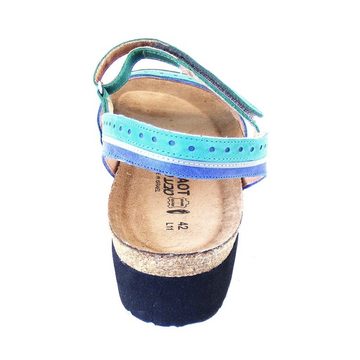NAOT Naot Beverly grün blau combi Damen Schuhe Sandaletten Echt-Leder 16444 Fußbett Sandalette