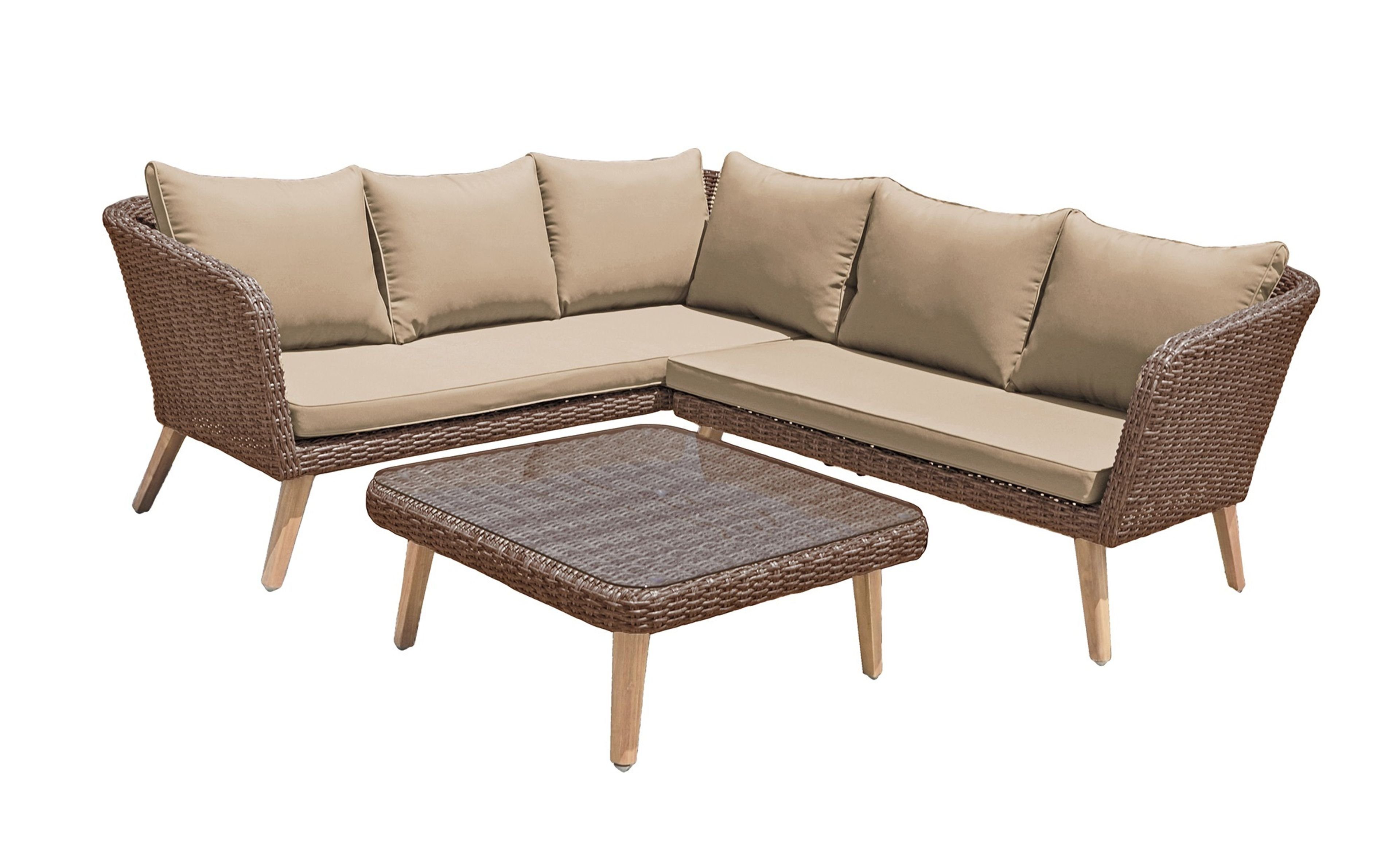 Gravidus Loungeset Lounge-Set PAMPLONA Couch Outdoor Sofa Garten Terrasse