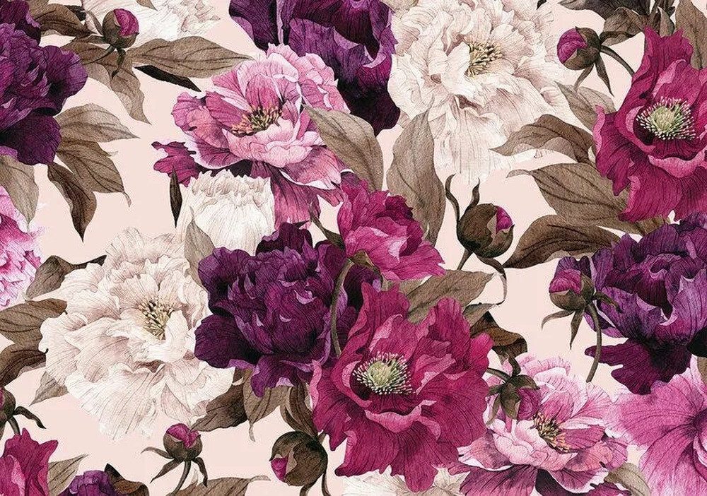 Interdruk Puzzle INTERDRUK Puzzle Blumen: Pfingstrosen 500 Puppen, Puzzleteile