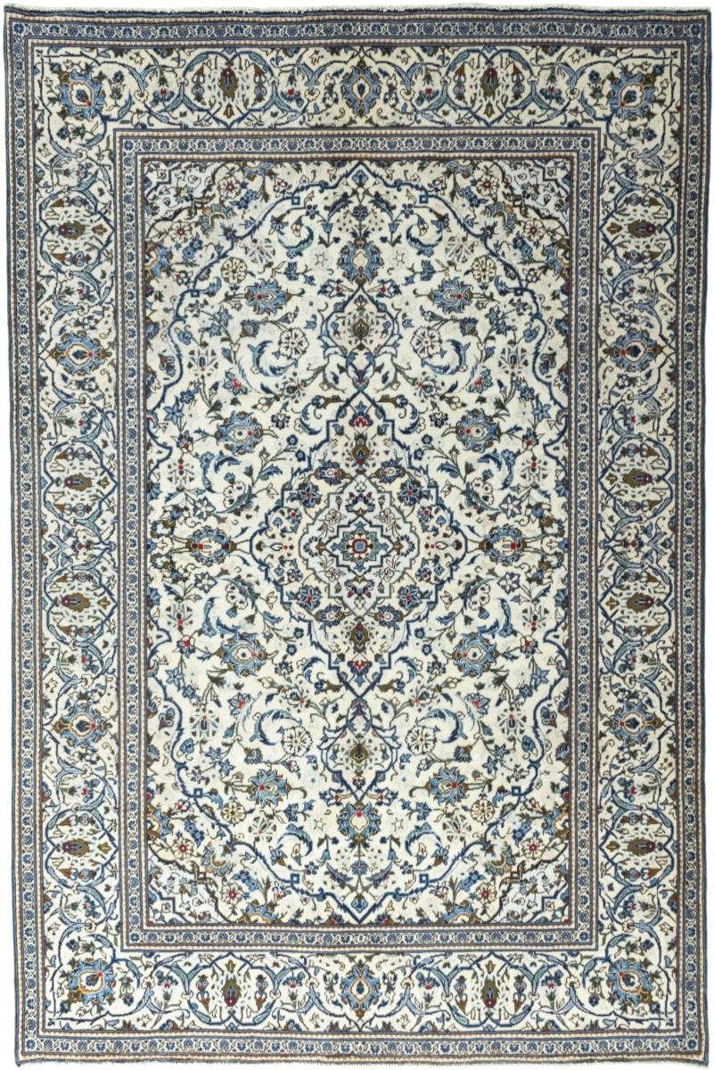 Orientteppich Keshan 198x303 Handgeknüpfter Orientteppich / Perserteppich, Nain Trading, rechteckig, Höhe: 12 mm