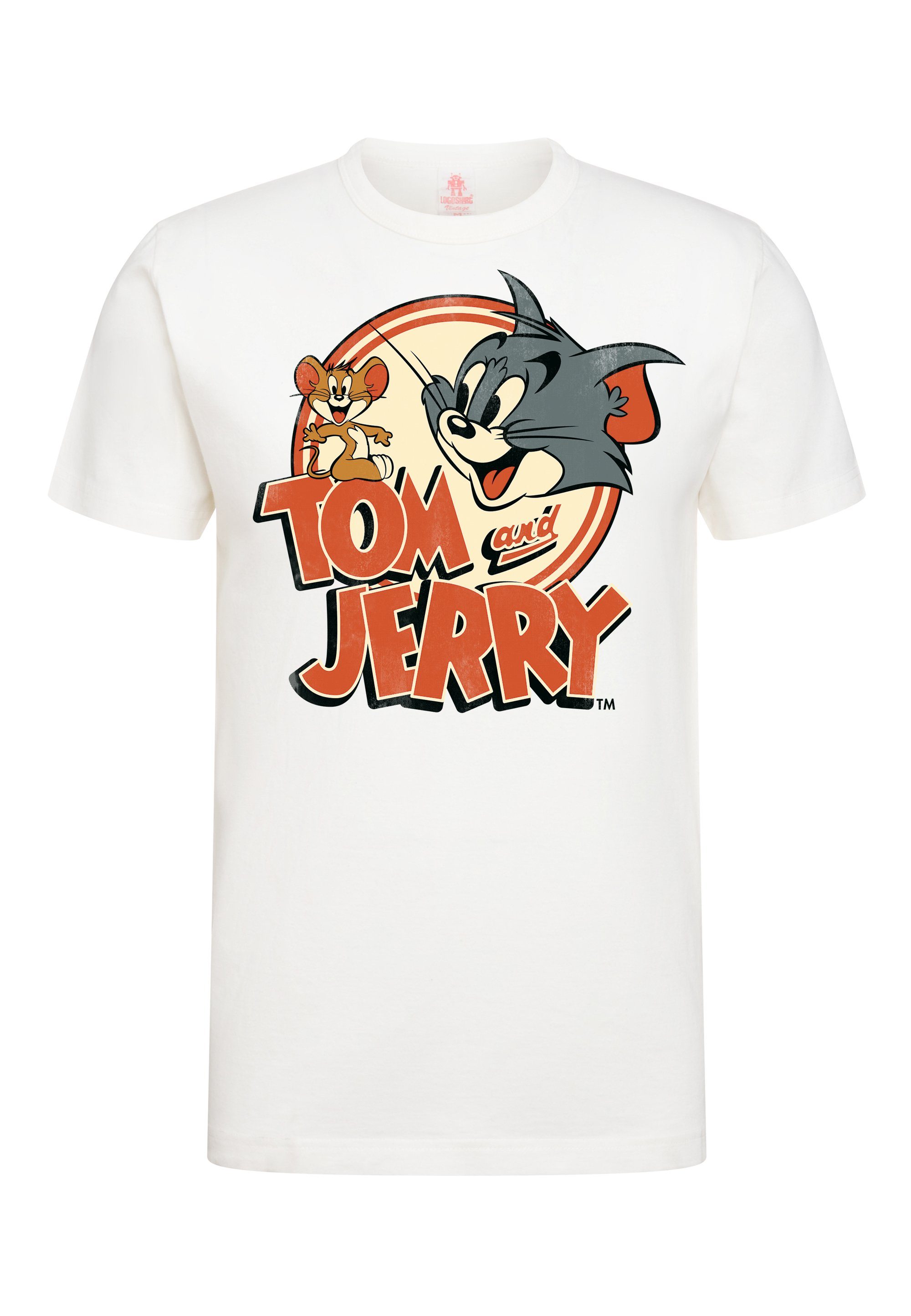 LOGOSHIRT T-Shirt Tom & mit lizenziertem Jerry Print