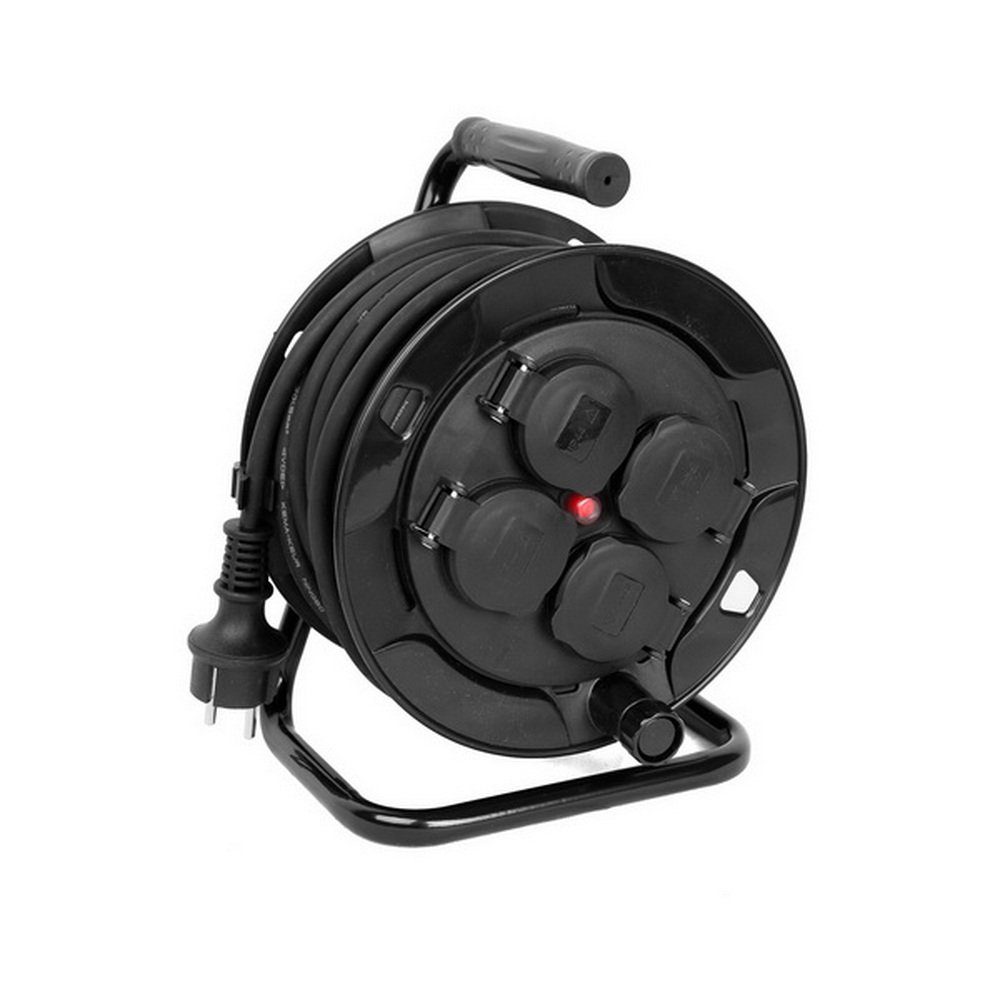 Linder Exclusiv GmbH Verlängerungskabel Wickelgriff Schwarz Kabel Kabeltrom günstig online kaufen