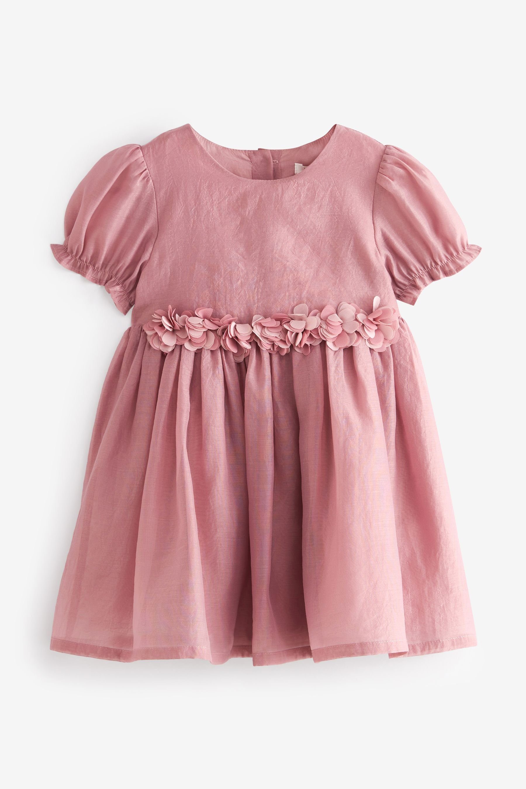 Next Partykleid Kleid für besondere Anlässe mit Blumen (1-tlg) Rose Pink