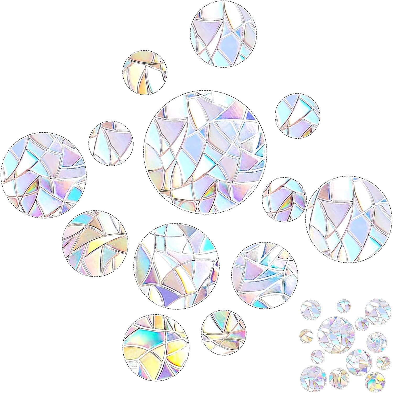 FELIXLEO Fensterdekoration 52 Stück Prism-Fenster-Abziehbilder suncatcher günstig online kaufen