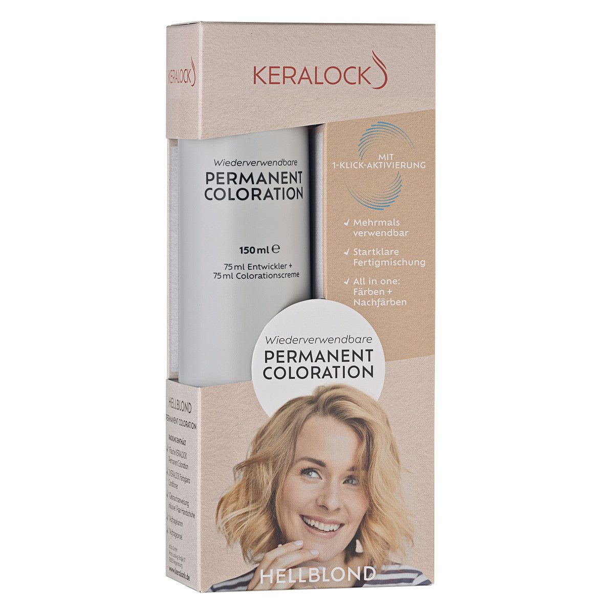 Keralock Coloration Wiederverwendbare Haarfarbe