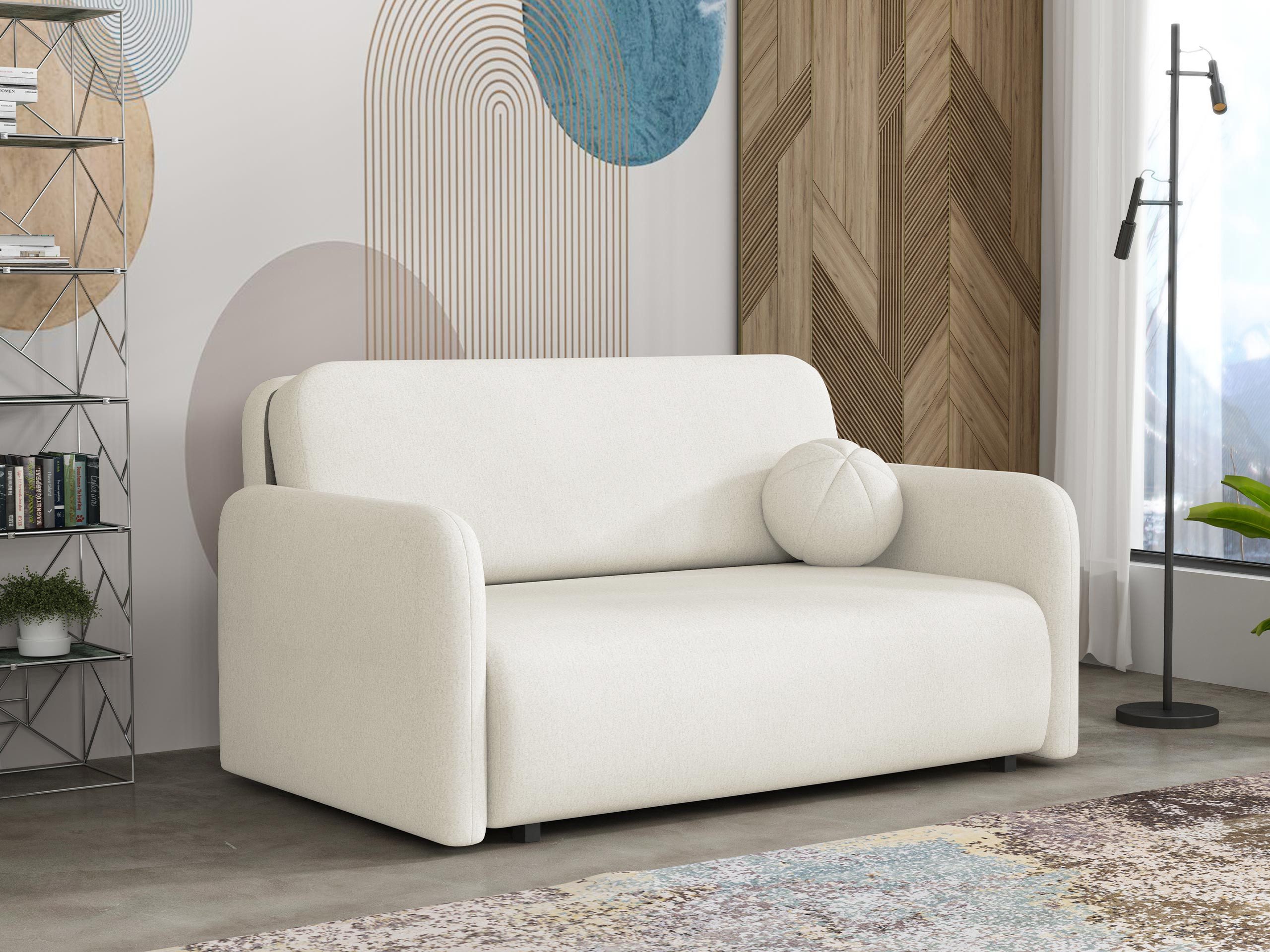 MIRJAN24 Schlafsofa Viva Sun III, mit Schlaffunktion und Bettkasten, 150x103x85 cm, drei Sitzer, Metallfüße