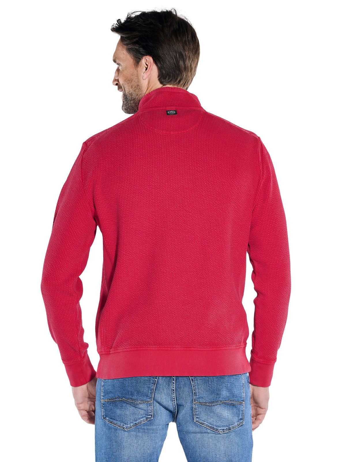 Engbers Sweatshirt engbers Herren Sweatshirt strukturiert, Rot günstig online kaufen