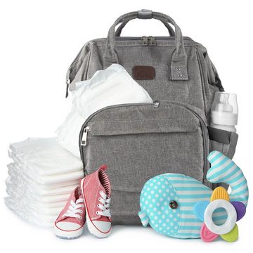 all Kids United Wickelrucksack Multifunktions Wickeltasche (Kinderwagengurte & Wickelauflage), Babytasche