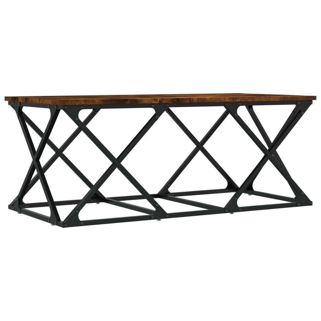 cm Räuchereiche Holzwerkstoff Räuchereiche Couchtisch vidaXL | (1-St) 100x49x40 Räuchereiche Couchtisch