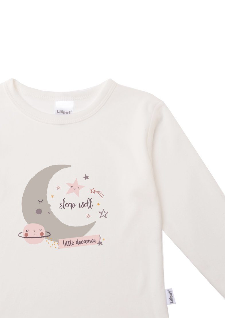 Liliput Schlafanzug Mond niedlichem mit Print