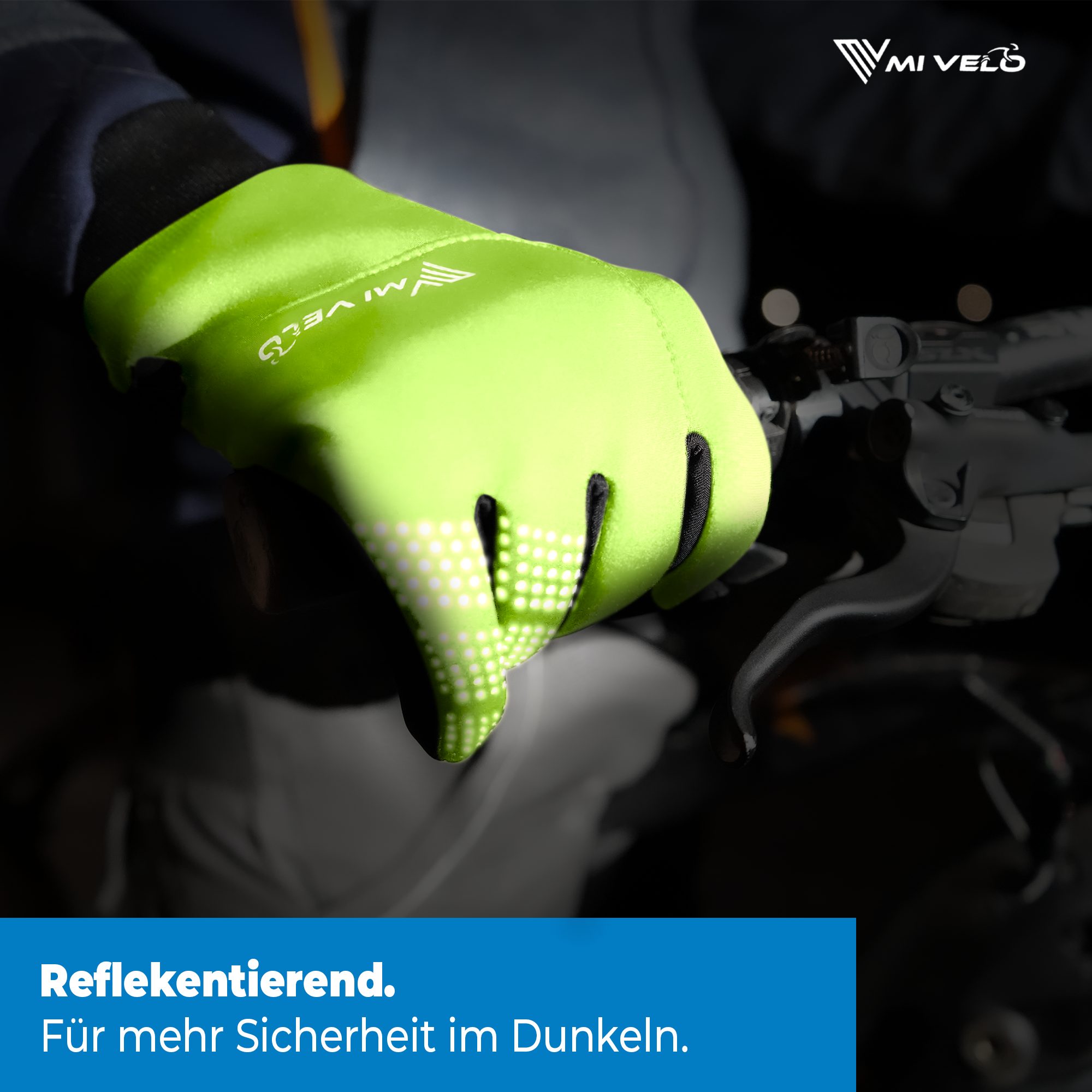MIVELO Fahrradhandschuhe warme Winterhandschuhe wasserabweisend winddicht mit Touchscreen Funktion – Bild 2 von 5