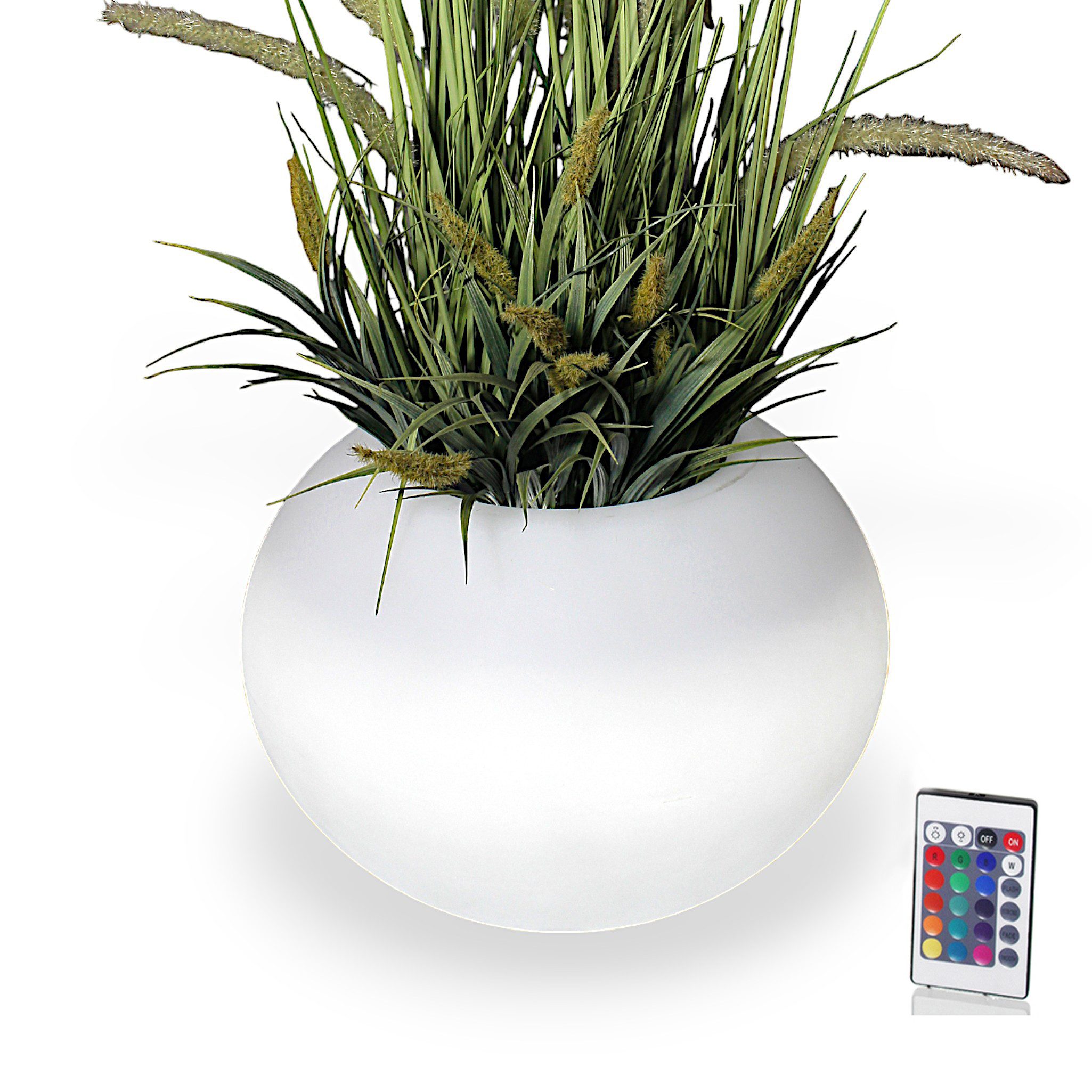 Arnusa Blumentopf beleuchteter Blumenkübel RGB Leucht Vase Akku Pflanzkübel günstig online kaufen