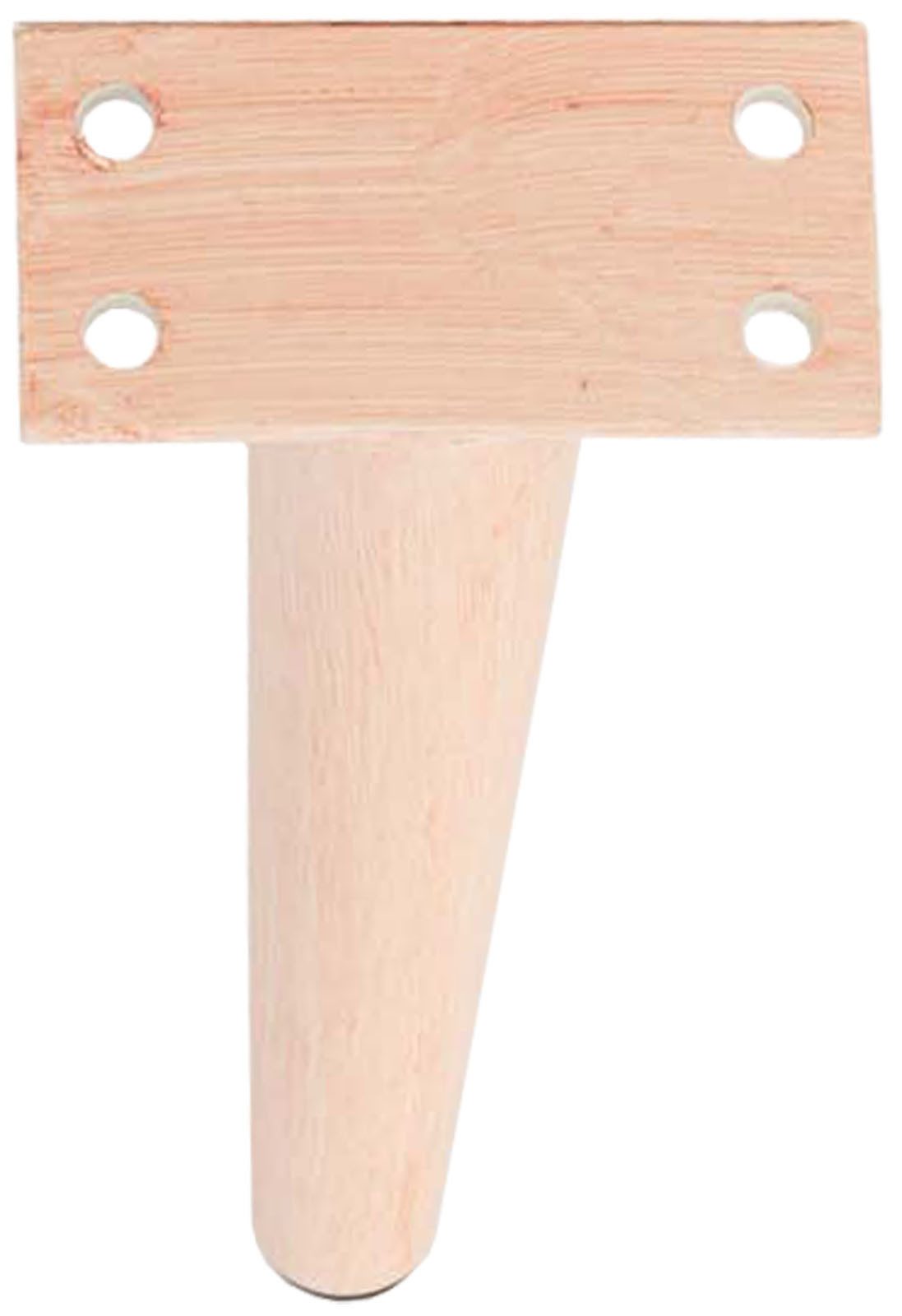 furnicato Möbelfuß Möbelfüße 21-31 cm hellbraun, (1-St)