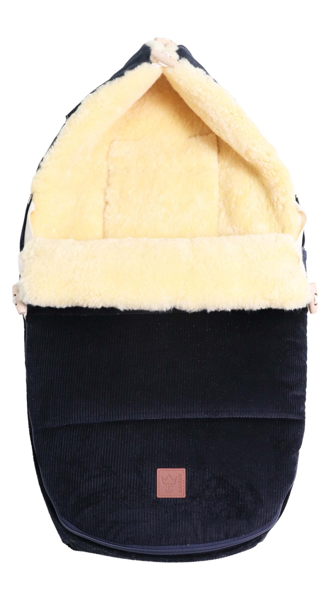 Kaiser Fußsack Filia Cord Lammfell Babyschalen Fußsack