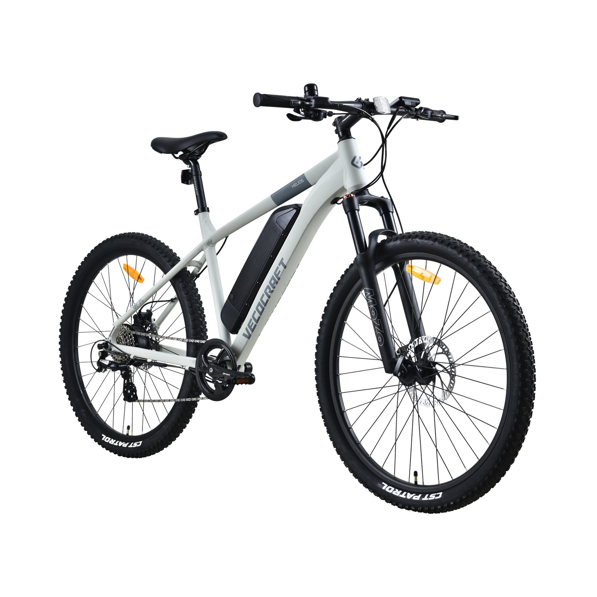 VECOCRAFT E-Bike Helios Plus 27.5 Zoll, 8 Gang Shimano, Kettenschaltung, Heckmotor, 468,00 Wh AKKU Beige