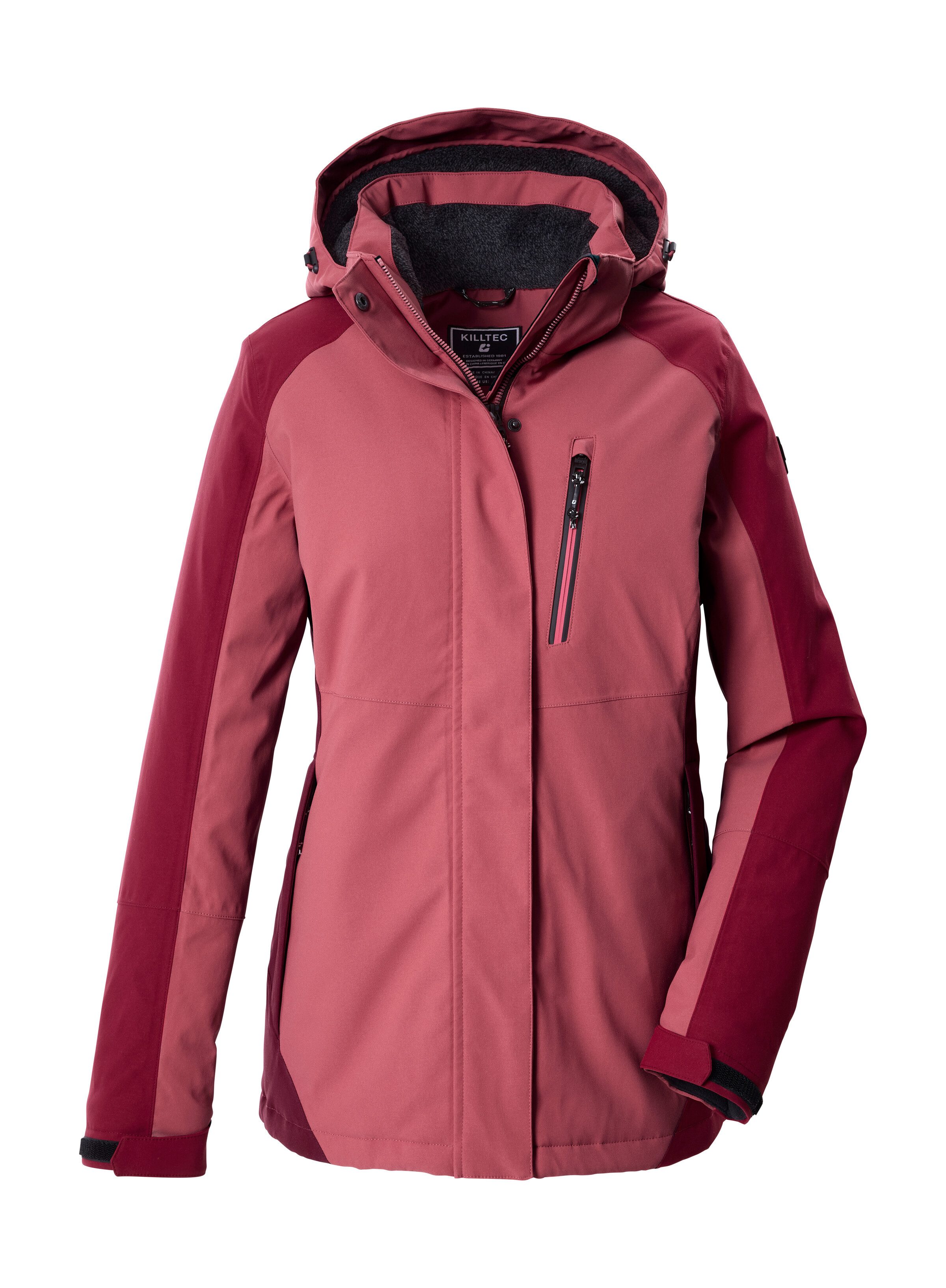 Killtec Funktionsjacke KOW 59 WMN JCKT Wind- und wasserdichte Damenjacke, atmungsaktiv, abnehmbare Kapuze