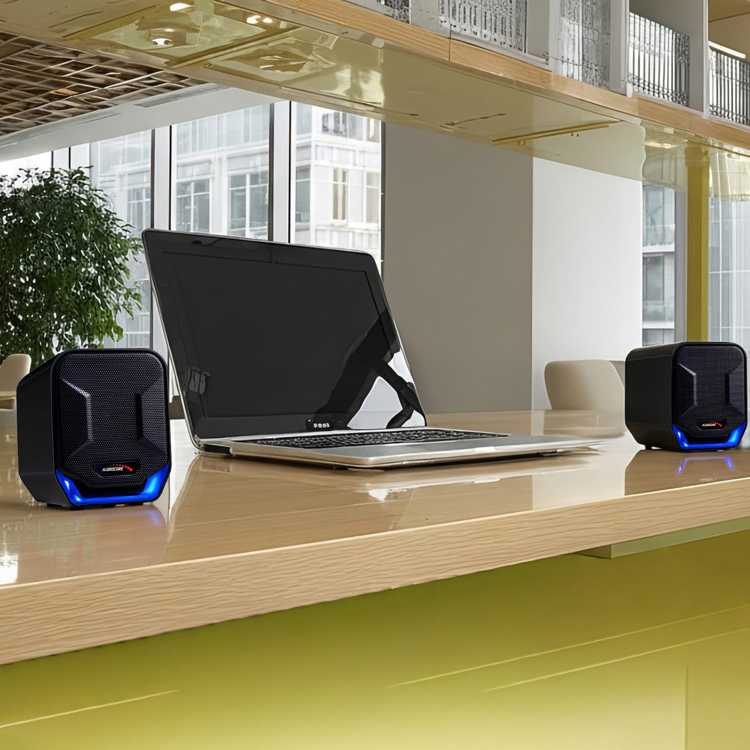 Audiocore AC865 PC-Lautsprecher (USB (5V) Stereo Lautsprecher mit Lautstärkeregelung) – Bild 5 von 5