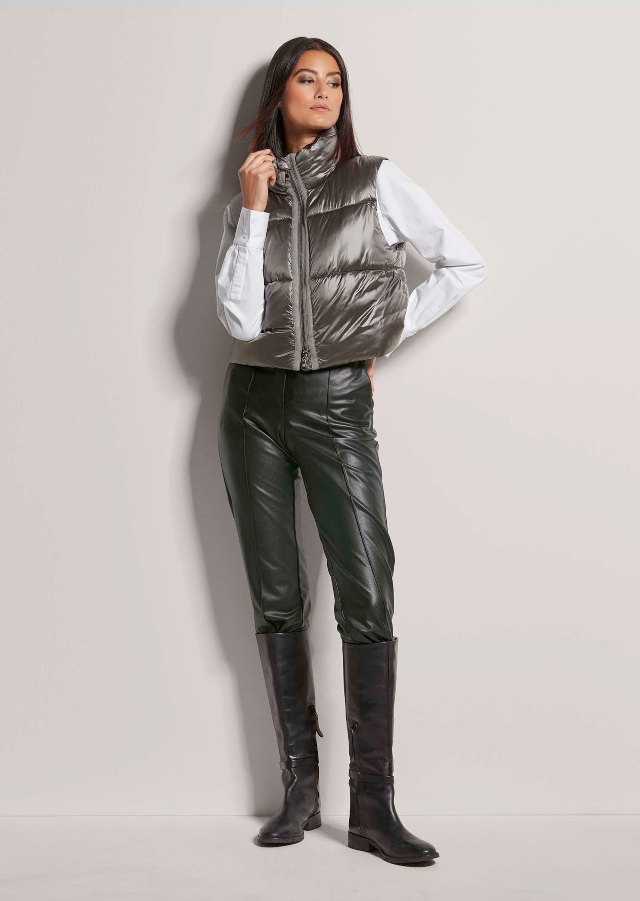 MADELEINE Kurzweste Sommerweste mit Glanz-Finish Metallischer Schimmer, hoh günstig online kaufen