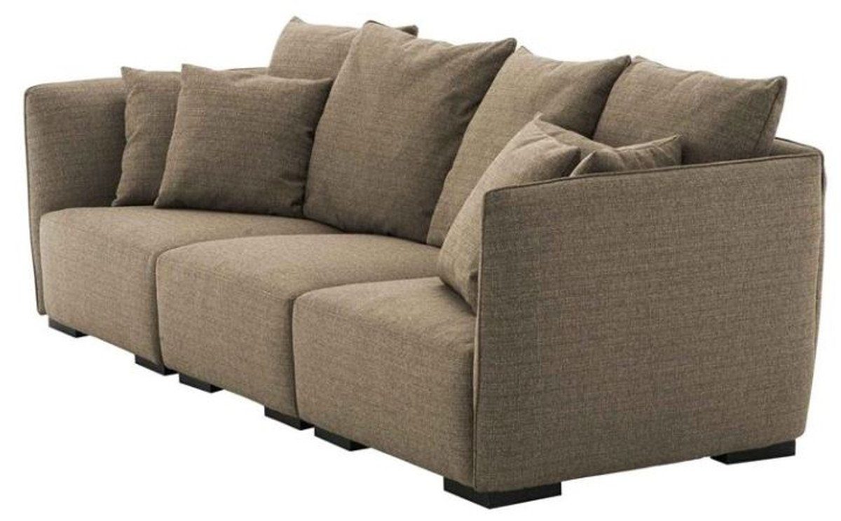 3er Möbel Luxus Braun Designer - Hotel Sofa 3-Sitzer Padrino Casa