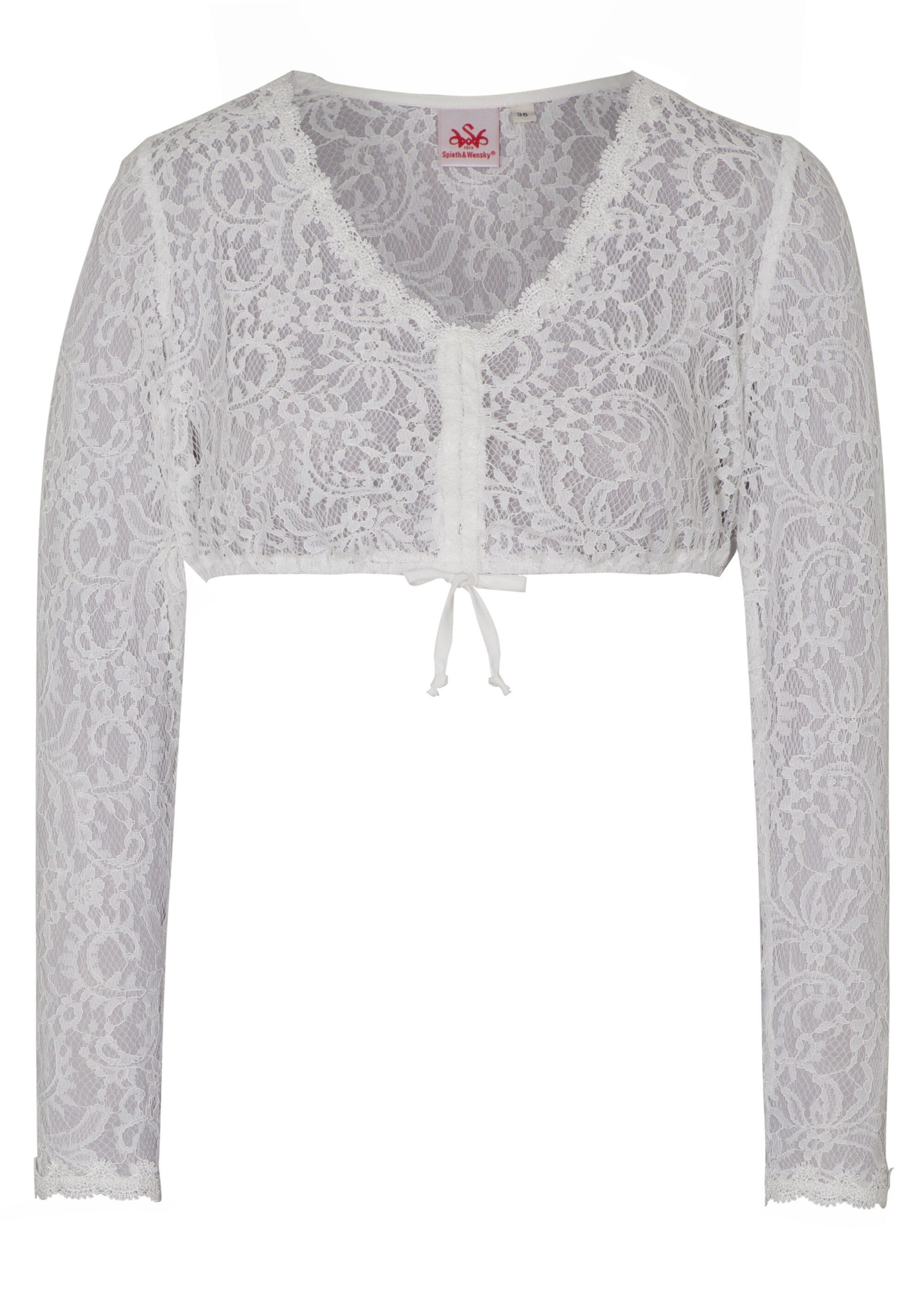 Spieth & Wensky Dirndlbluse Hadia (1-tlg) mit Allover-Spitze günstig online kaufen