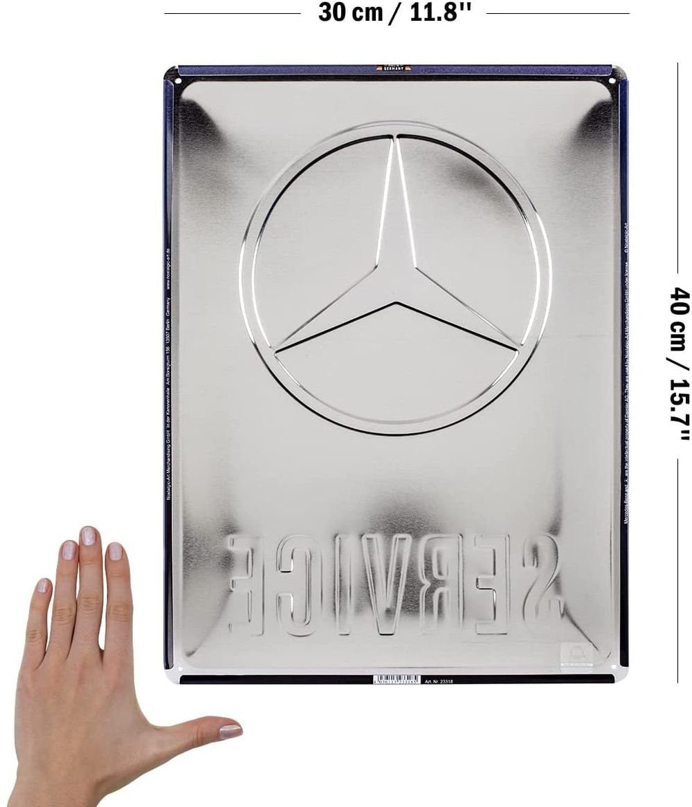 Nostalgic-Art Metallschild Blechschild 30 x 40 cm - Mercedes-Benz - Mercede günstig online kaufen