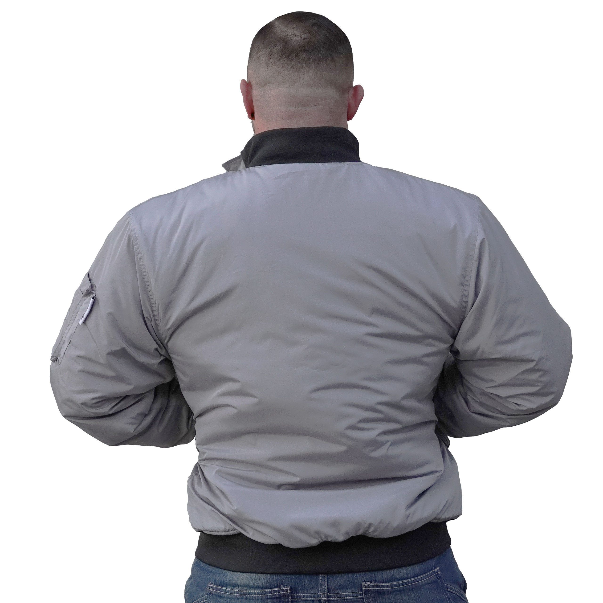 BRACHIAL THE LIFESTYLE COMPANY Bomberjacke Brachial Fliegerjacke "City" grau