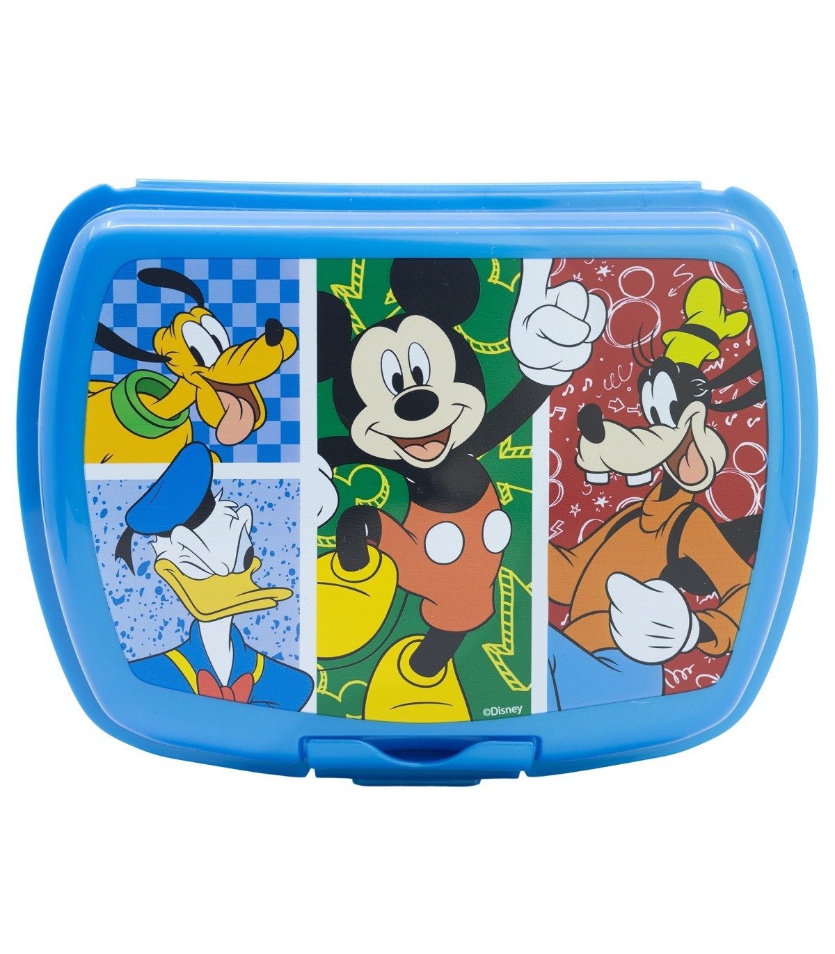 Disney Mickey Mouse Lunchbox Lunchbox Kinder Brotdose für unterwegs und Kindergarten, (1x Deckel, 1x Schale)